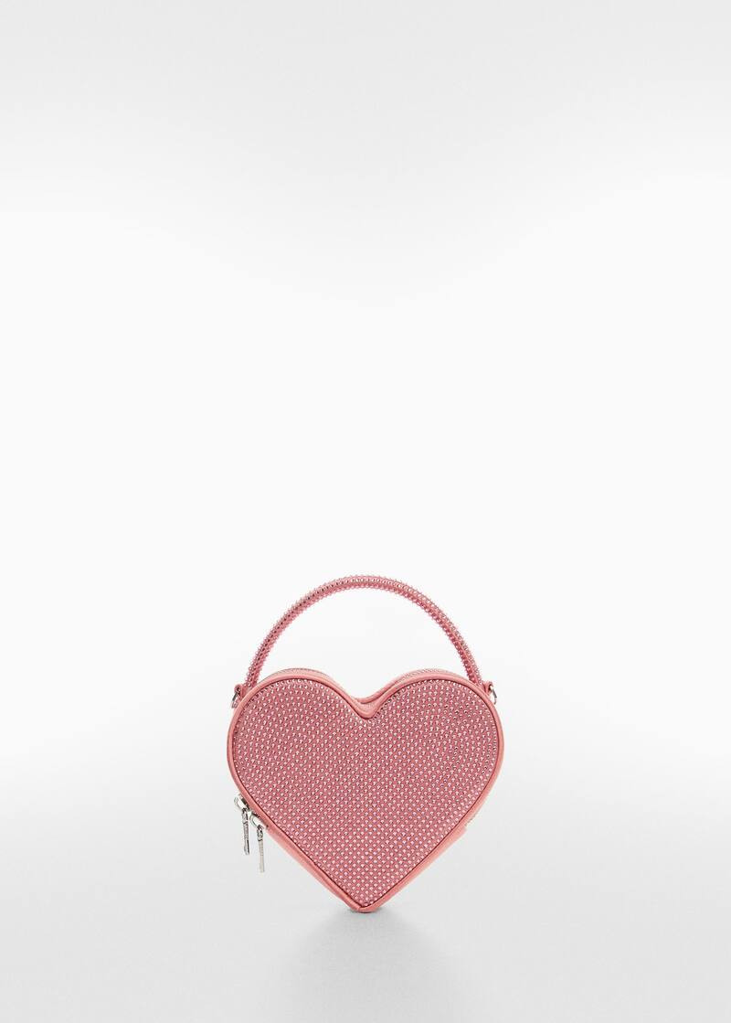 Crystal heart bag -  Woman | Mango Canada | Mango Canada