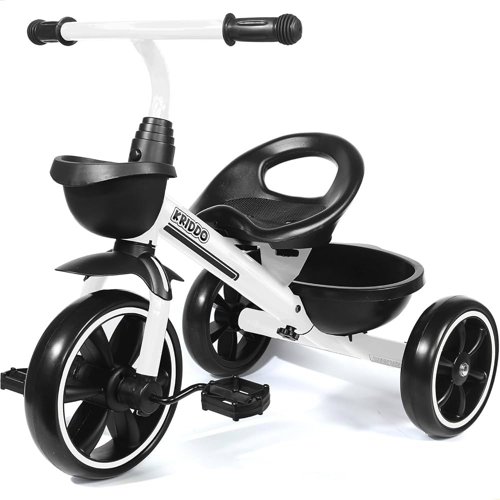 KRIDDO Kids Tricycles for 2-4 Year Olds, Toddler Trike Gift for 24 Months to 4 Years, White | Amazon (US)