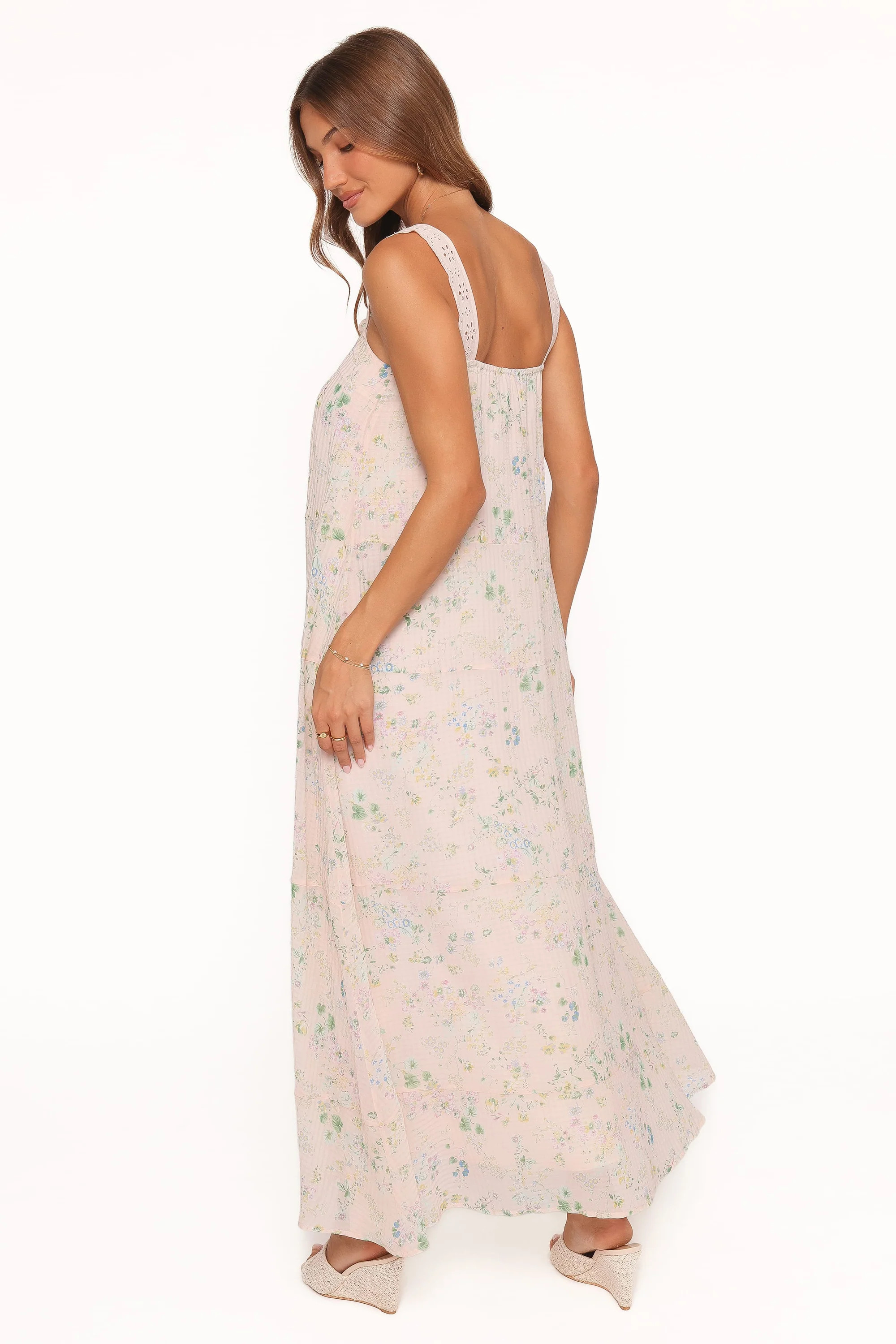 Caroline Maxi Dress - Pastel Pink Floral | Petal & Pup (US)