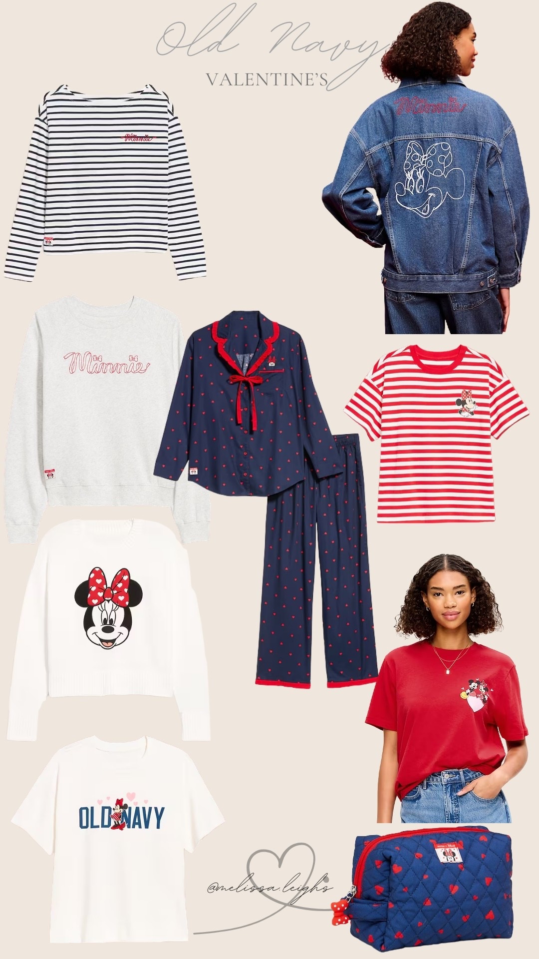 Old navy Valentine’s Day collection - Minnie Mouse collection - 30% off this weekend - graphic tees, sweatshirt, pajamas, travel pouch, denim jacket 

Midsize, midsize outfit, size 10, ootd, Outfit inspo, Disney valentines finds, Disney parks Outfit, Disney bound,  under $50 outfit, affordable outfit, casual outfit, Disney Mickey and friends  , Disney outfit, minimal Disney style, #ltkdisney, Disney ears, Disney aesthetic, theme park outfit, Disney parks outfit ideas, comfy Disney outfit, 

#LTKSaleAlert #LTKValentine #LTKSeasonal