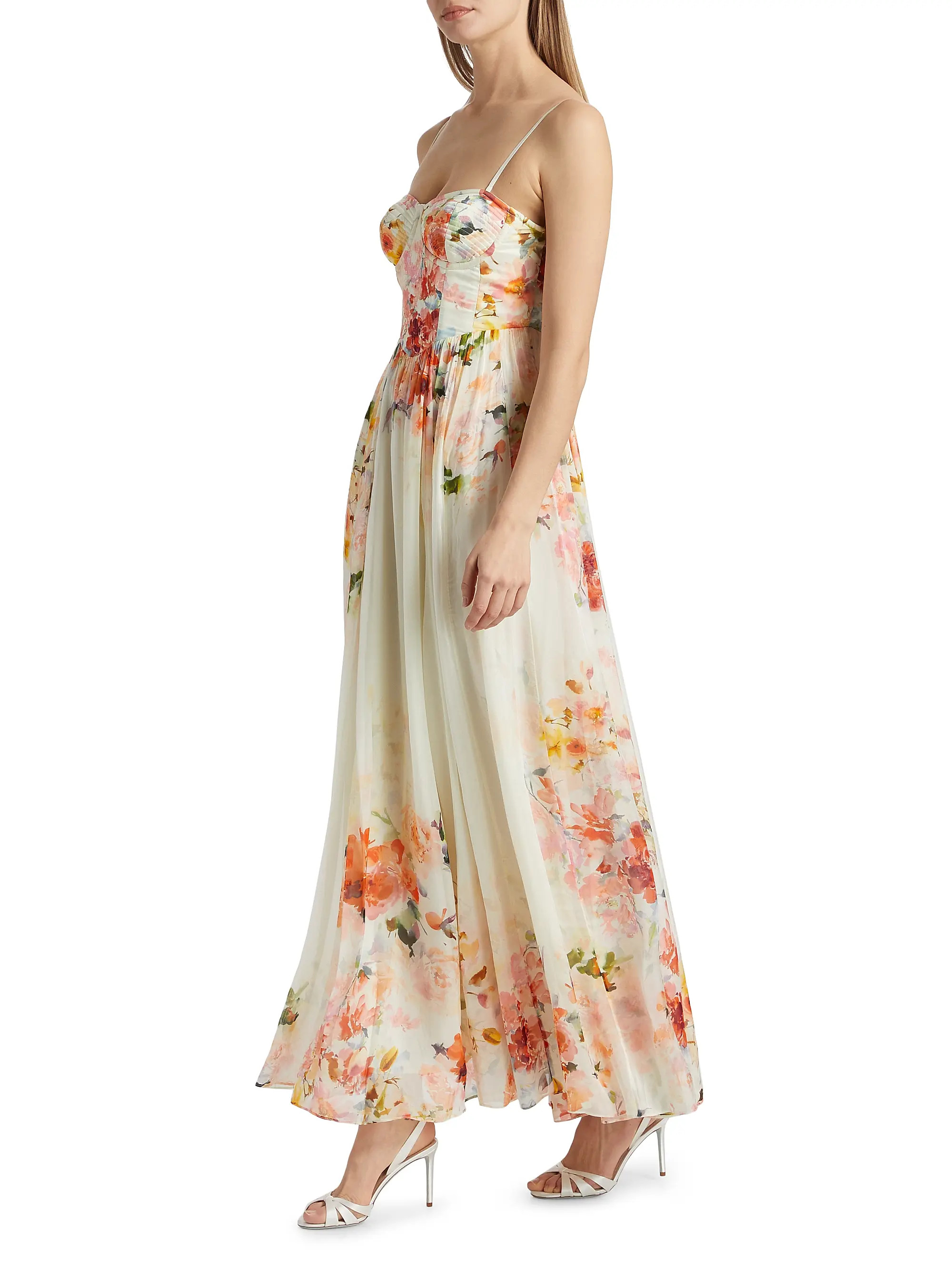 Saba Corset Floral Maxi Dress | Saks Fifth Avenue