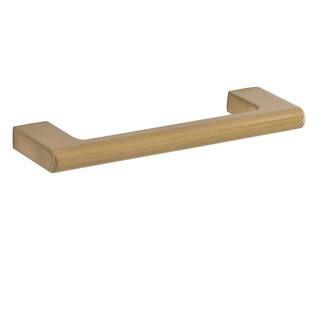 Sumner Street Home Hardware Vail 4 in. Center-to-Center Satin Brass Drawer Pull-RL062128 - The Ho... | The Home Depot