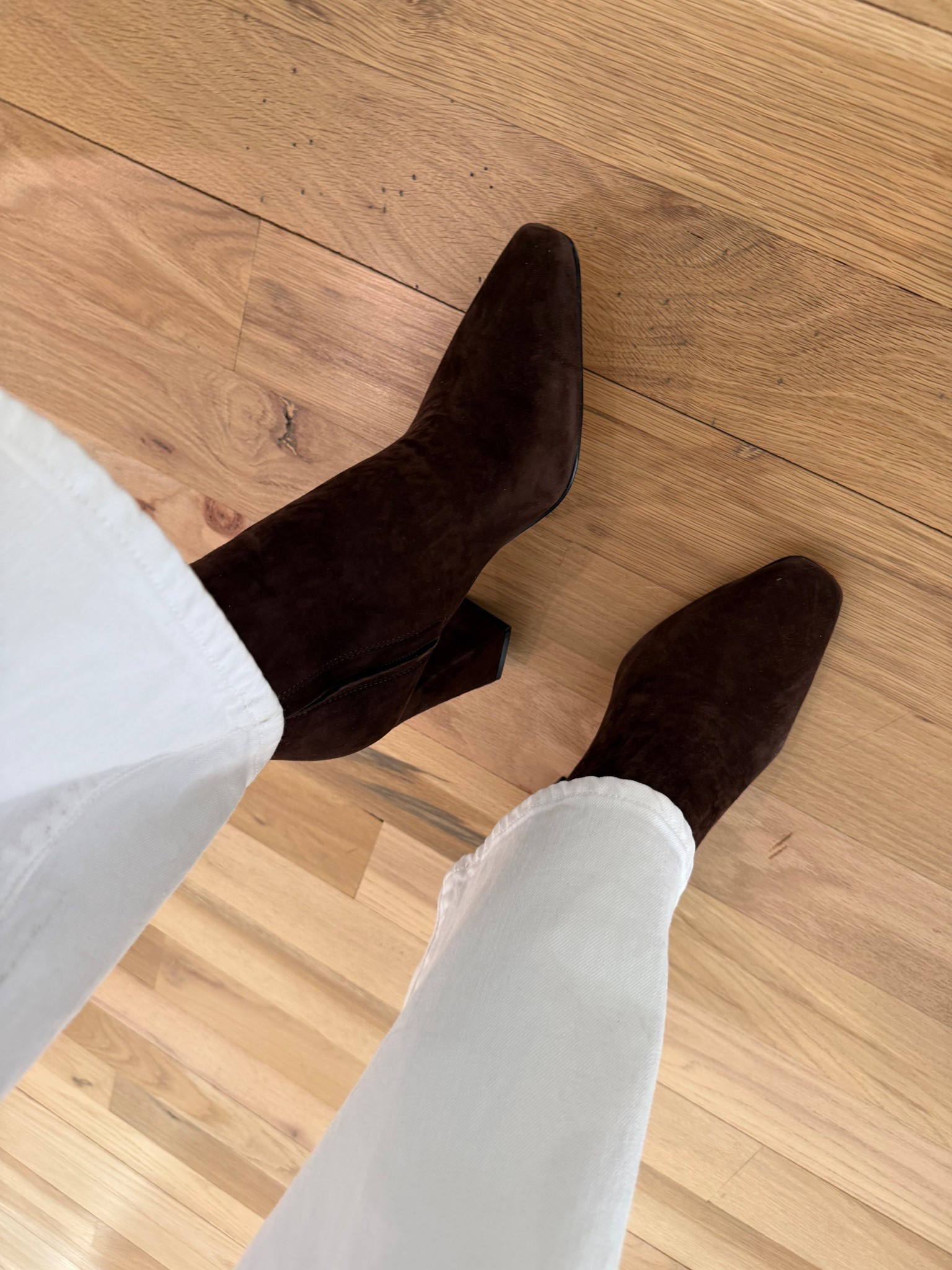 Brown suede booties on sale! Fit true to size 

#LTKSeasonal