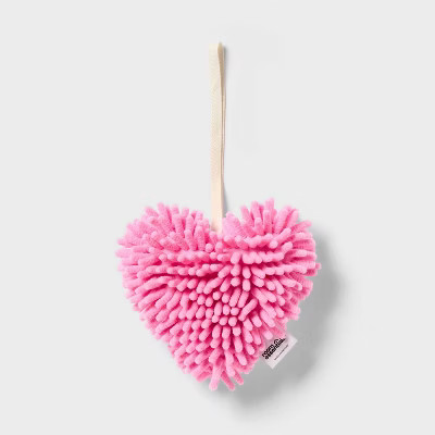 Valentine's Day Heart Shaped Noodle Towel Pink - Room Essentials™ | Target