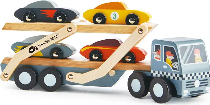 Tender Leaf Toys Car Transporter Wooden Toy Set | Nordstrom | Nordstrom