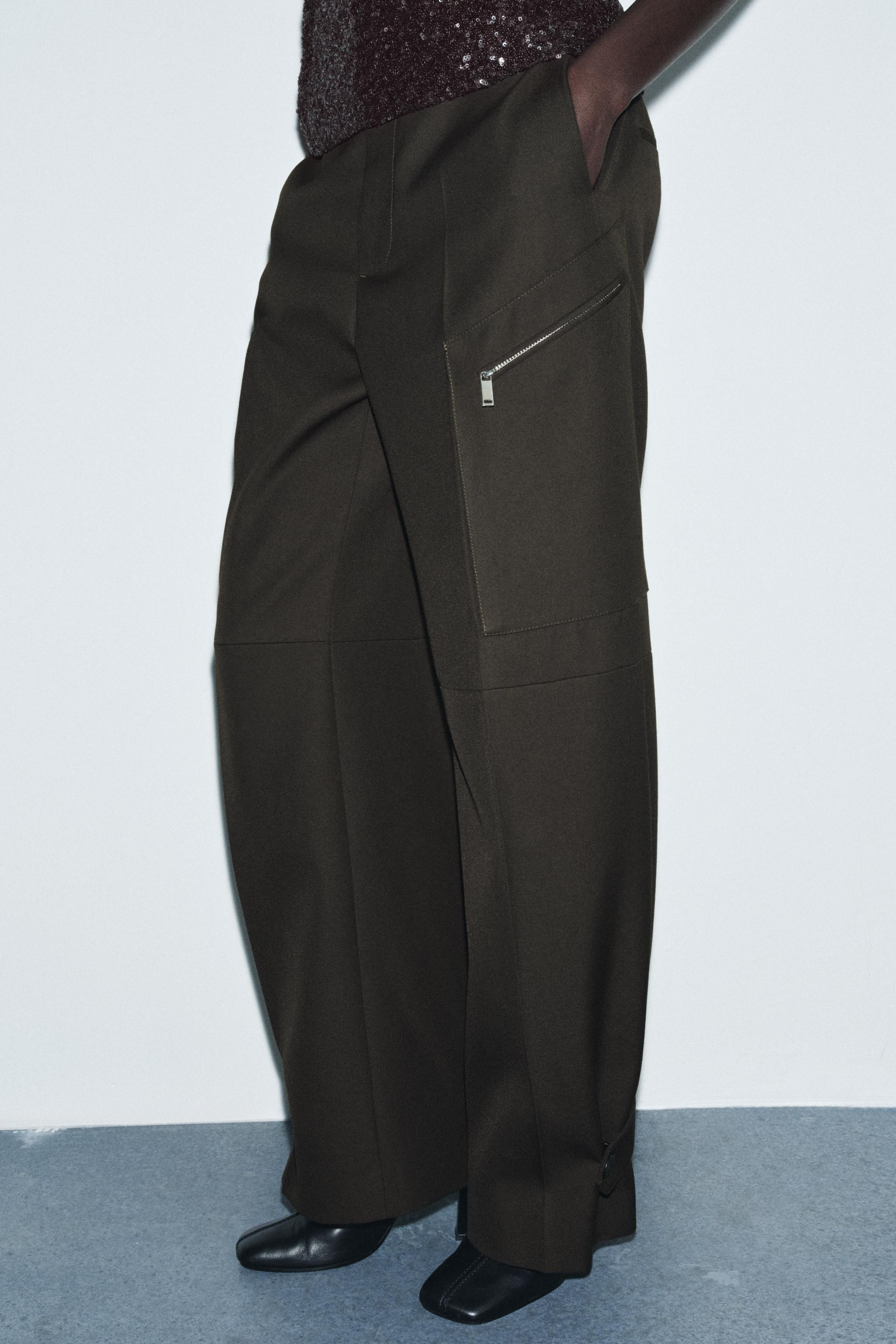 ZW COLLECTION LIMITED EDITION ZIPPER CARGO PANTS | Zara US