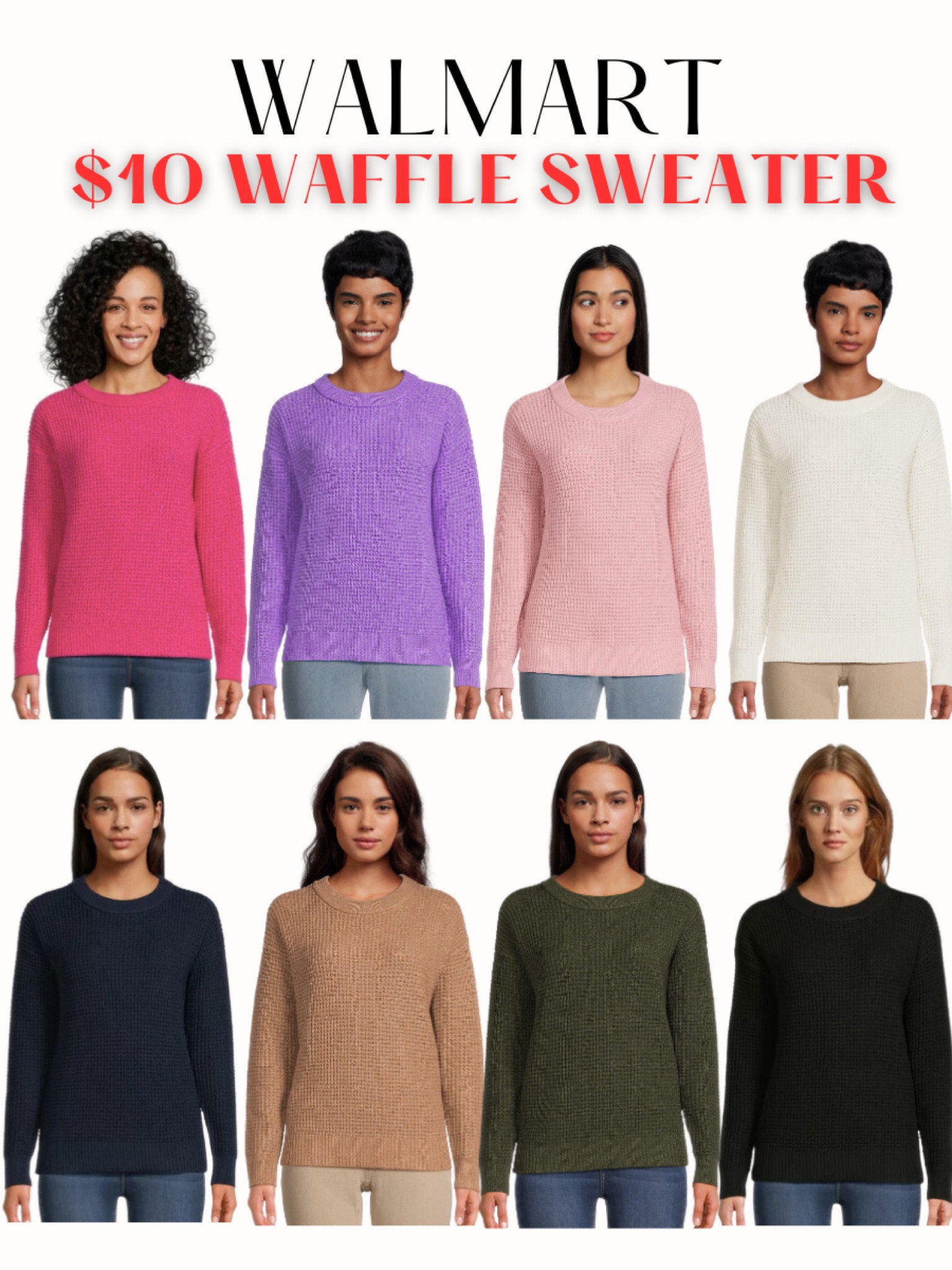 Walmart $10 waffle sweater✨ 

Black Friday deal, Walmart deals,
Fall sweaters, Thanksgiving outfit, holiday sweater

#LTKfindsunder50 #LTKsalealert #LTKCyberWeek