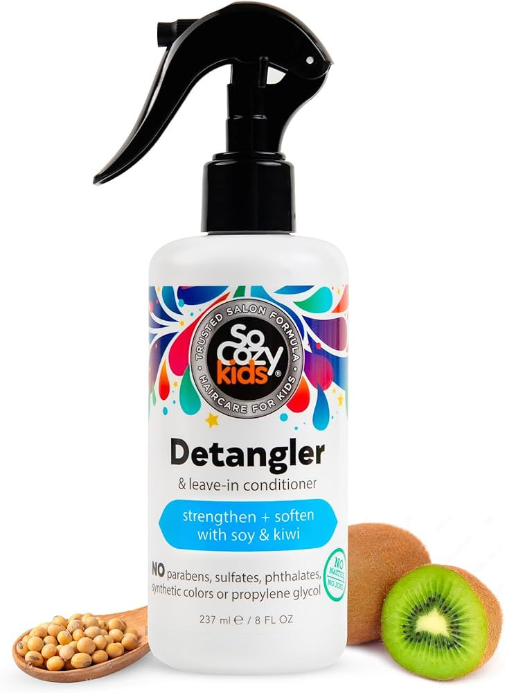 So Cozy Detangler & Leave In Conditioner Spray - Hair Detangler Spray for Kids - Paraben-Free Lea... | Amazon (US)