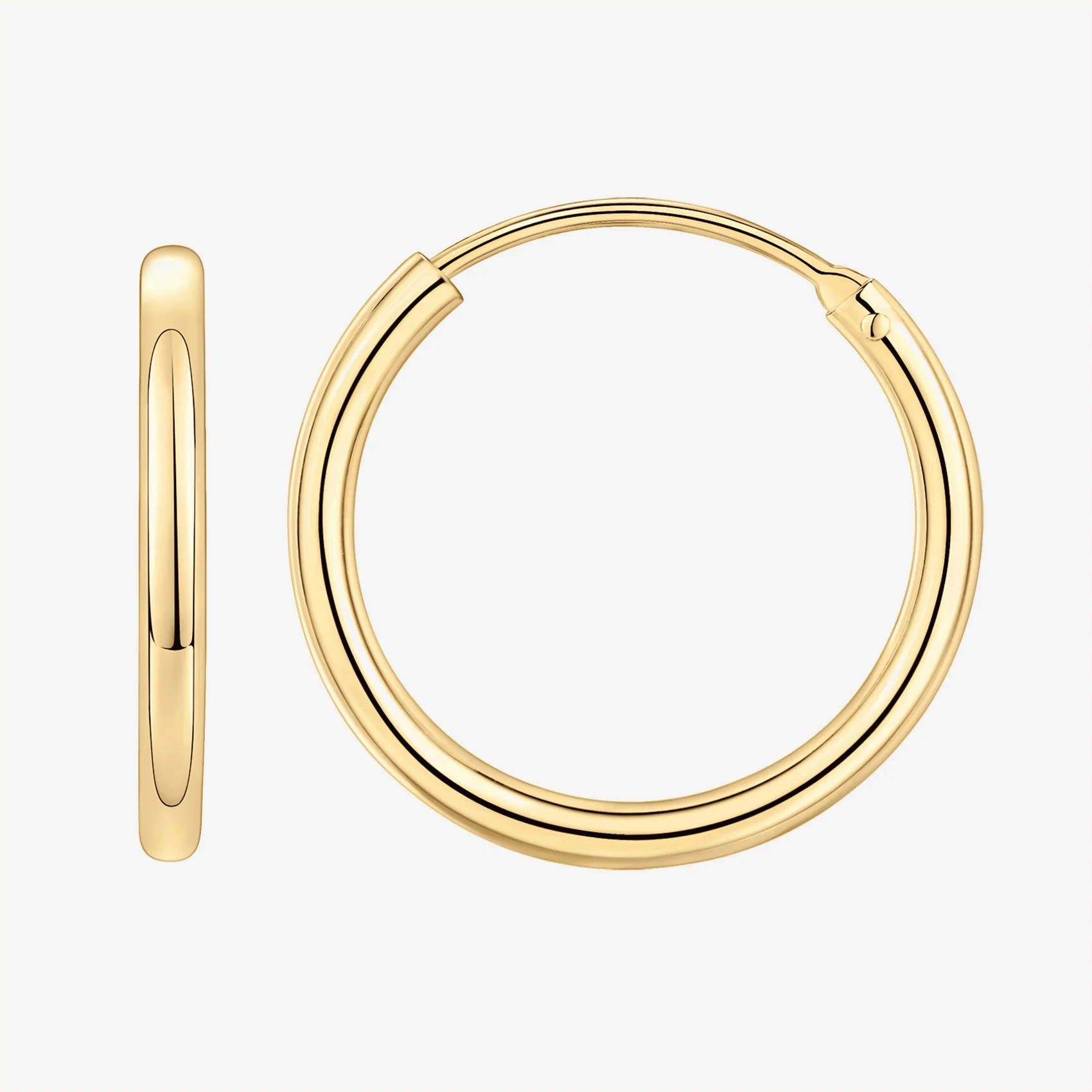 Classic Thin Hoop Sleepers â Yellow Gold / 20mm | PAVOI