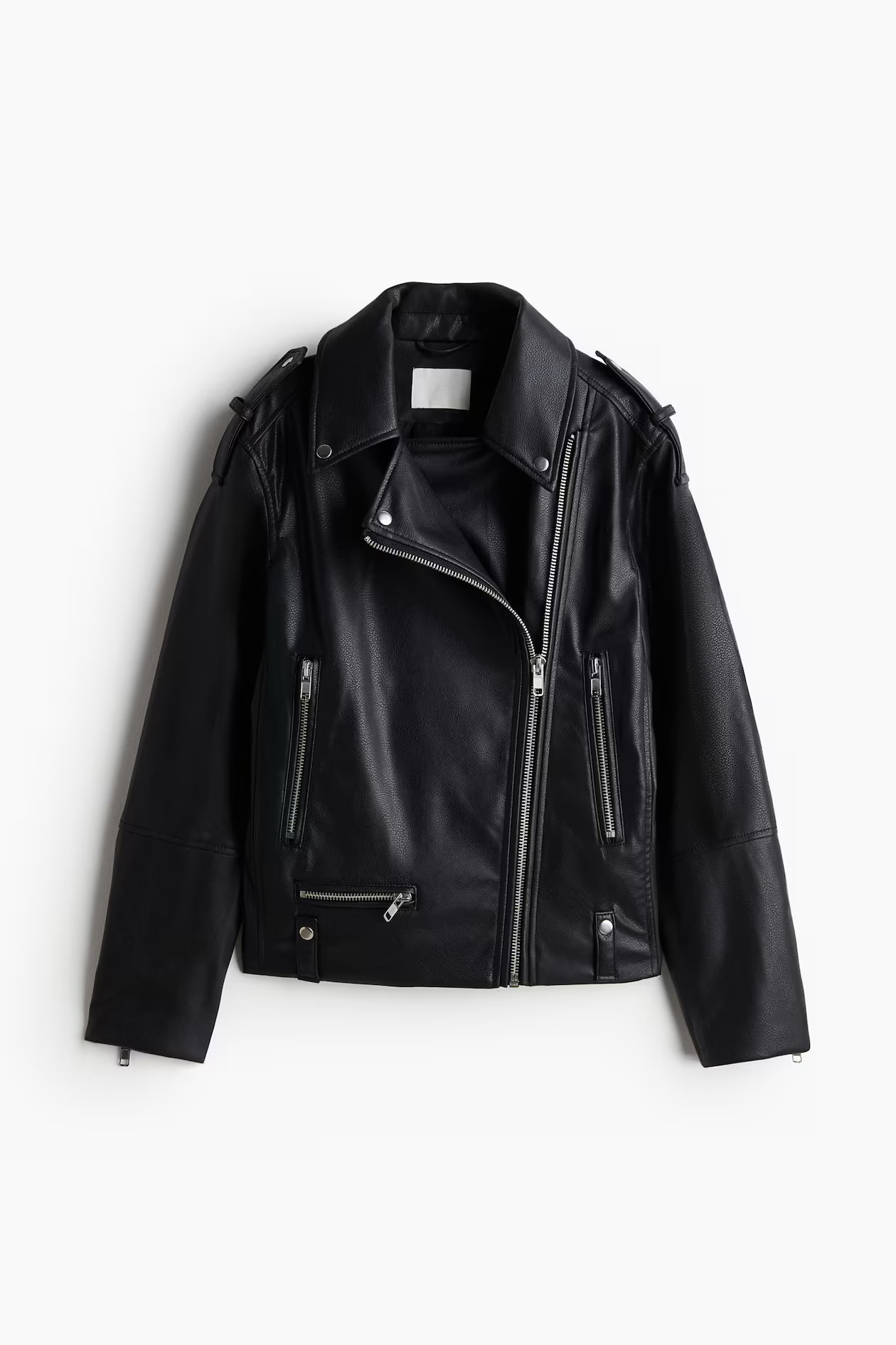 Coated biker jacket | H&M (UK, MY, IN, SG, PH, TW, HK)