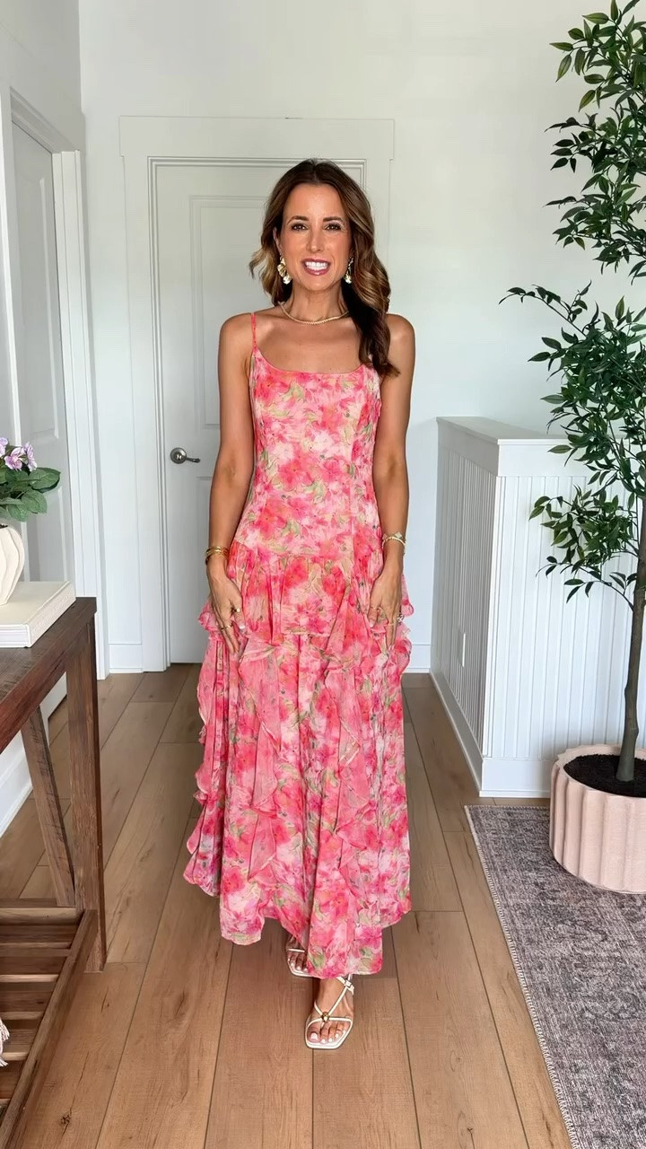 Wedding guest dresses. Cocktail dresses. Summer wedding guest. Fall wedding guest. Party dresses. Floral maxi dresses.l. Garden weddings. Beach weddings. Destination weddings. Wearing XS with adjustable straps. Code LISA123 on first time purchases!

#LTKootd #LTKWedding #LTKTravel