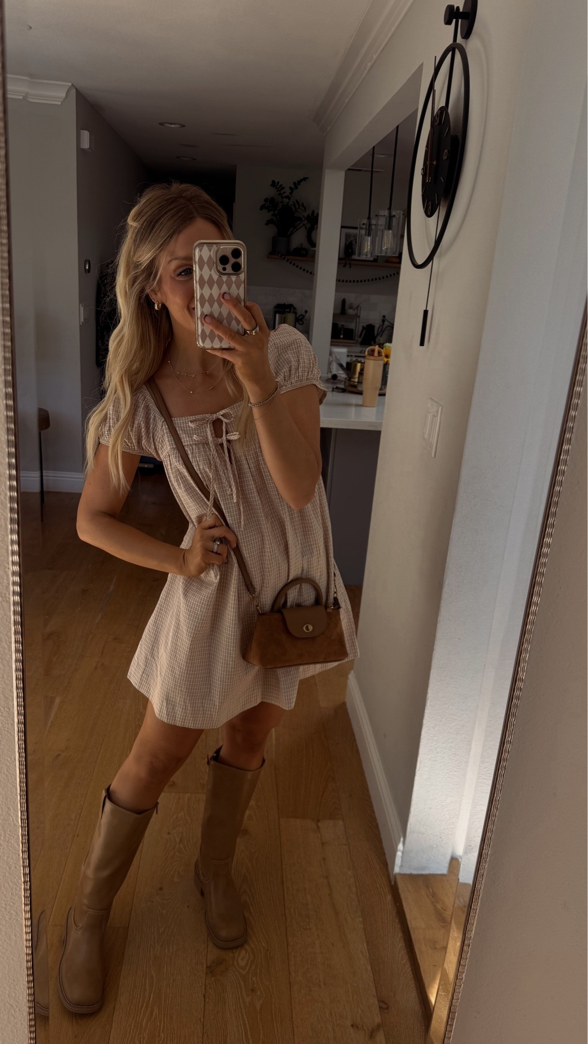 Cute summery dress but make it fall. 🍂🎯 love for a pumpkin patch layered with an oversized denim jacket and a hat! Wearing an XS.

#LTKdayinmylife #LTKgrwm #LTKootd
