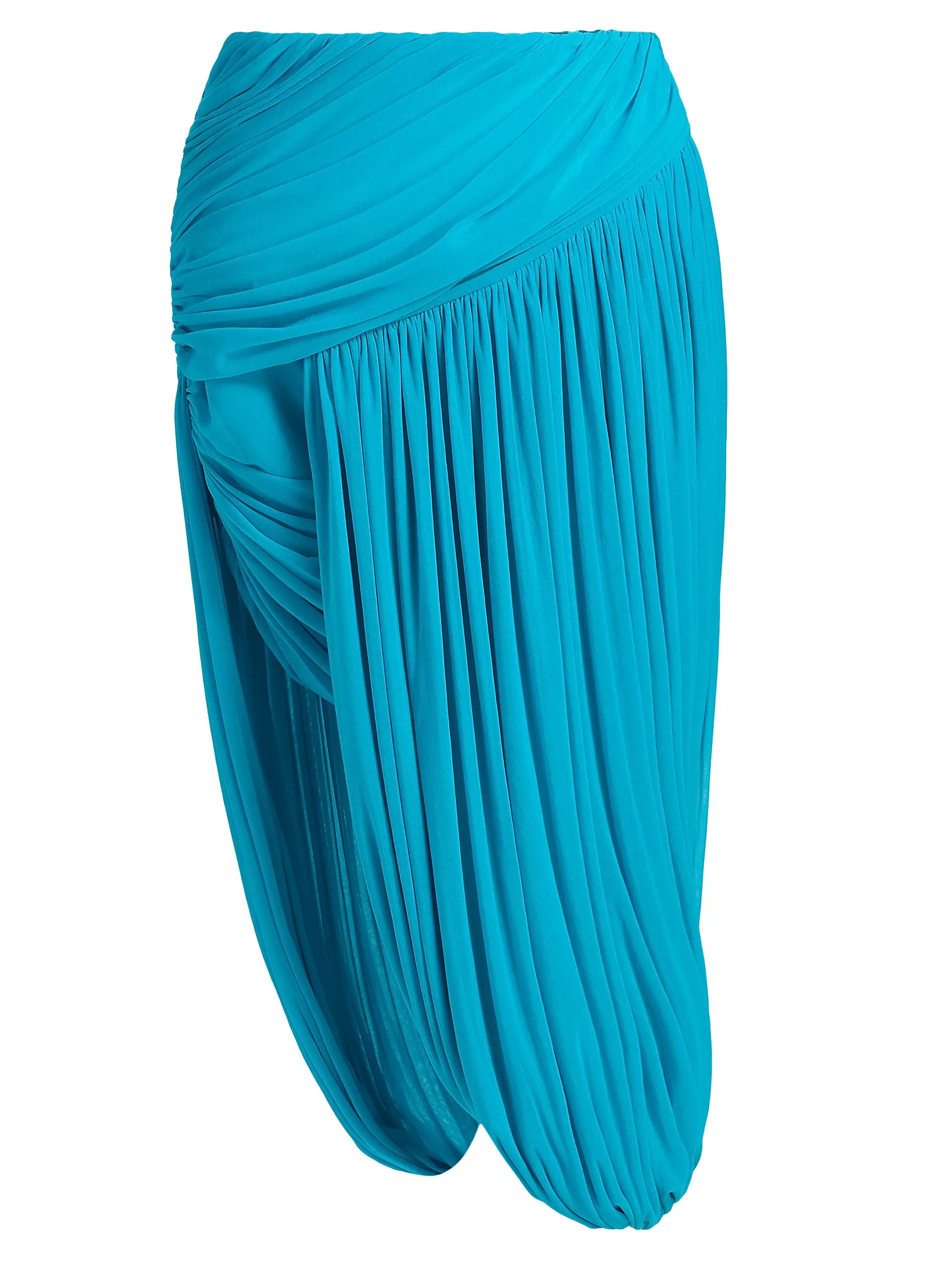 Wes Ruched High-Low Hem Midi-Skirt | Saks Fifth Avenue