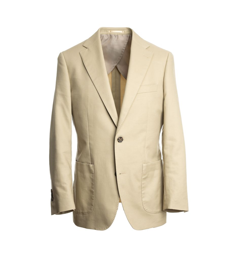 Khaki Cotton Suit | He Spoke Style