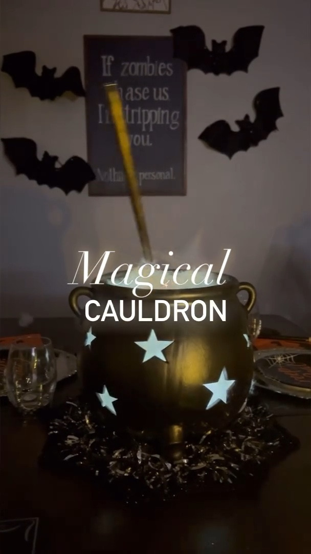 Follow @sarahfosterhome for more DIYs like this 

Comment “CAULDRON” below for a link to all the supplies I used

I came across this idea on Pinterest and once I saw this cauldron with the cut outs I knew it would be even more amazing to add some fairy lights

At first I did add some glitter to the top and it looked even more amazing but it quickly created a bit of a mess so attempt at your own risk 🤣 

👻 what should I try next? 👻 

Inspo: cozyaholic on Pinterest

#halloweendiy #magicalcauldron #halloweencauldron #halloweendecor #halloweenideas