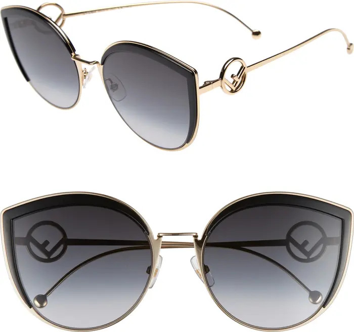 58mm Metal Butterfly Sunglasses | Nordstrom Rack