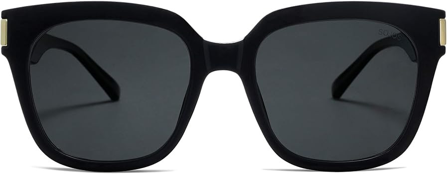 SOJOS Classic Polarized Sunglasses for Women Men Trendy Square Frame SJ2149 | Amazon (US)