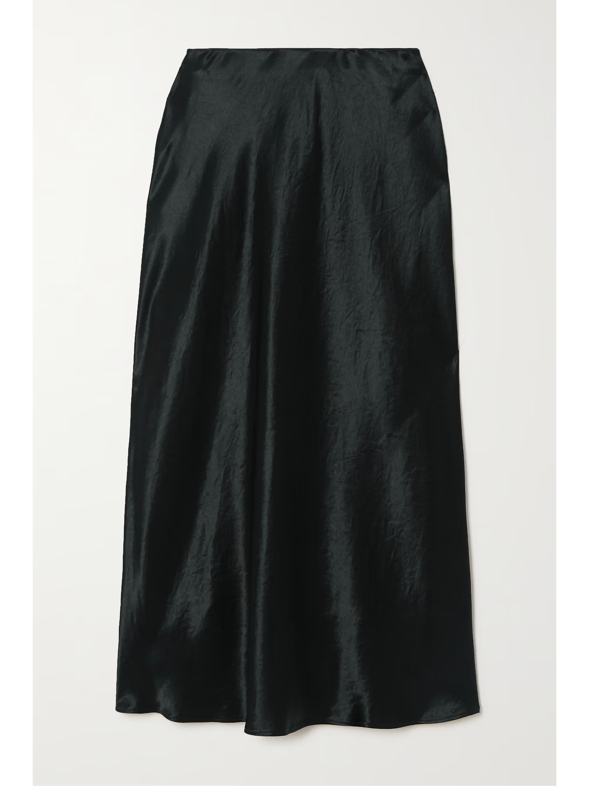 Black Leisure Alessio satin midi skirt | MAX MARA | NET-A-PORTER | NET-A-PORTER (US)
