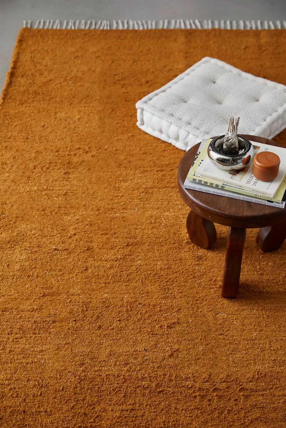 Solid Woven Shag Rag Rug | Urban Outfitters (US and RoW)