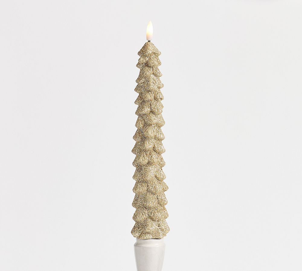 Flameless Tree Taper Candle | Pottery Barn (US)