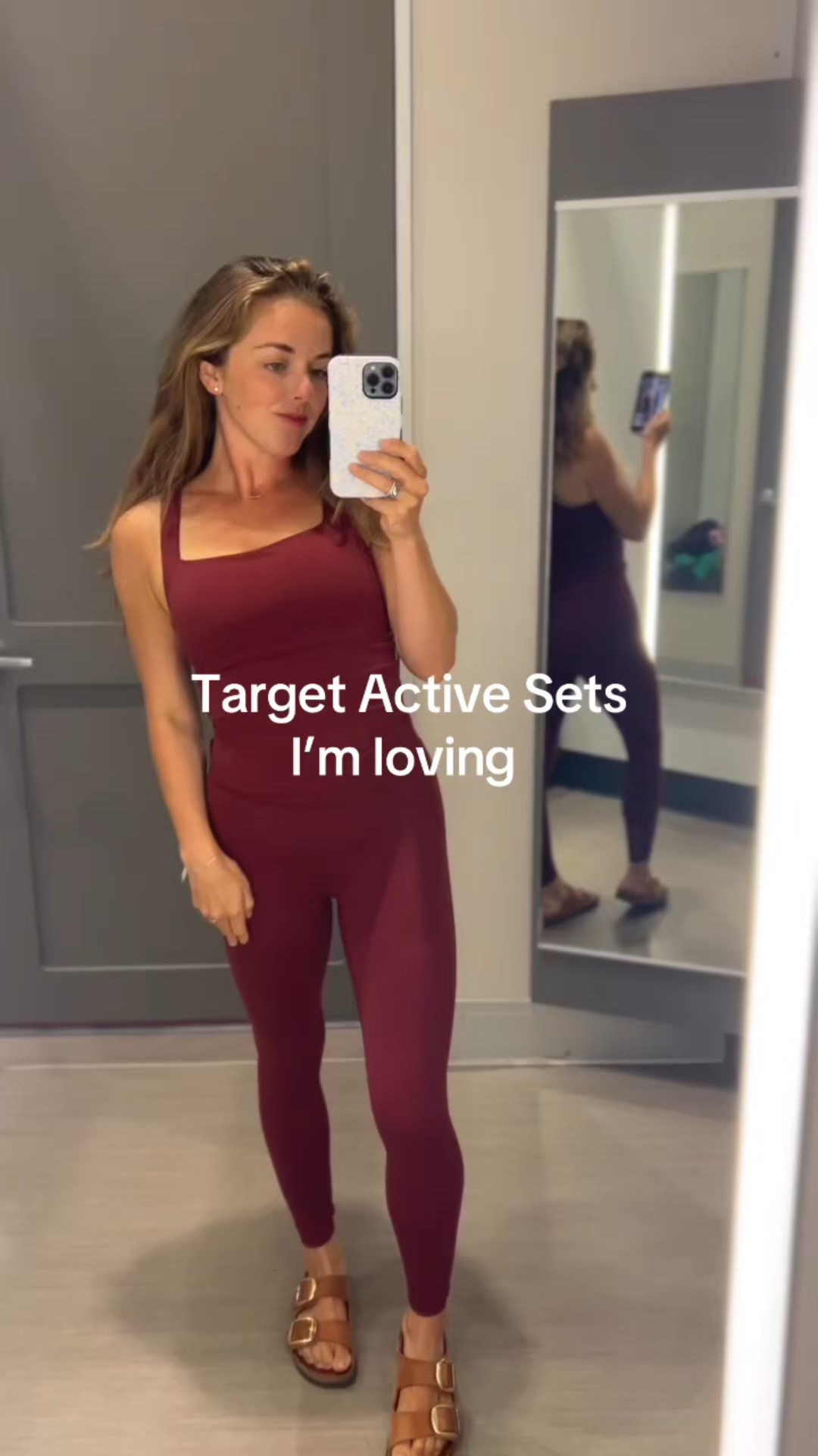 New @ 🎯 comment TARGET for 🔗 sent straight to your inbox! (Fyi must be following me to receive the dm)

Everything is very true to size (I took my usual xs in bottoms and s in tops) 

The pink and black collared pullover feels like varley material but for a literal fraction of the price! I’m wondering if you can guess which sets came home with me… 🤭 the maroon leggings are the 7/8 length version but are the perfect full length on me in 5’3”! Felt very similar fitting to Lululemon align. I was just telling my sister on the phone how much I like to mix and match and play with color for my active wear outfits then here I am trying on a bunch of matching sets and I have to say I’m obsessed! Having the same color in tops and bottoms makes it look much more elevated and intentional.
Can we have a moment for the ballet wrap tops!? Omg. I wanted every color but ultimately decided on the black. Felt like a Pilates princess in the baby pink set and wrap too but the bottoms were sooooooo see through (I intentionally wore black undergarments for this try on) all of the tops have built in padding so no need for a bra. They offer lots of support as long as the top is the correct size! (Coming form a mom who breastfed for almost 6 consecutive years!) 

#targetfinds #targetstyle #targetfashion #targetdoesitagain #easyoutfits #elevatedactivewear #momoutfits #workoutfits #casualoutfitideas #matchingsets #sunmeroutfit 

#LTKActive #LTKStyleTip #LTKFindsUnder50