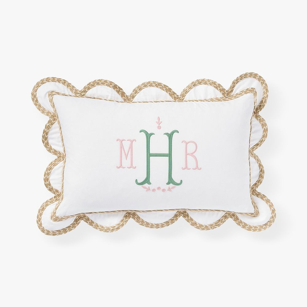 Scallop Jute Pillow Cover | Pottery Barn Teen