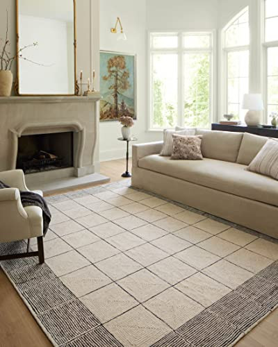 Loloi Chris Loves Julia x Francis Collection FRA-02 Cream/Black 8'-6" x 12' Area Rug | Amazon (US)