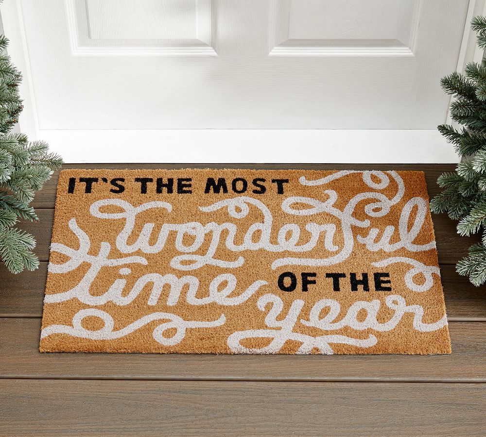 Most Wonderful Time Doormat | Pottery Barn (US)