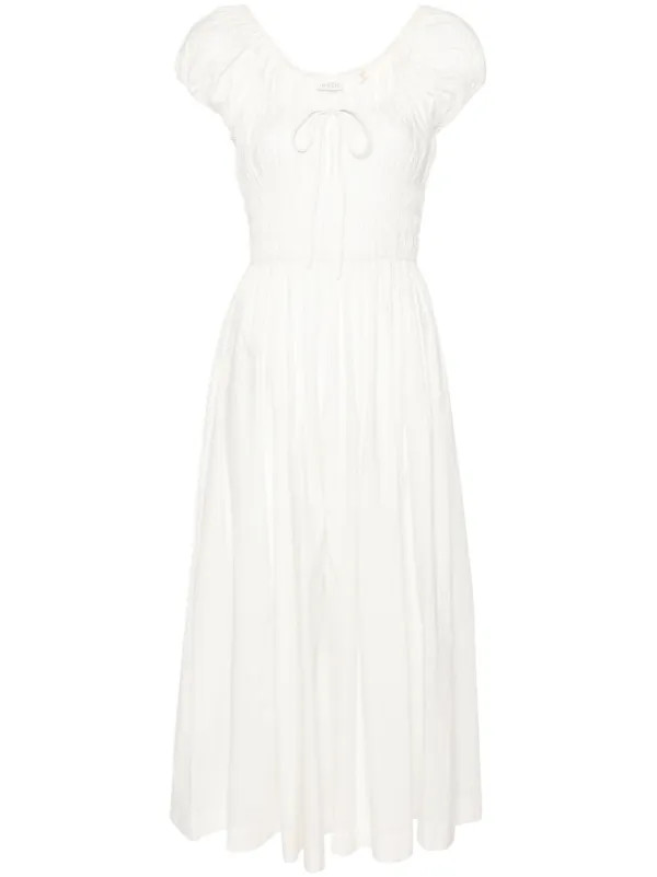 DÔEN Quinn Midi Dress | White | FARFETCH | Farfetch Global