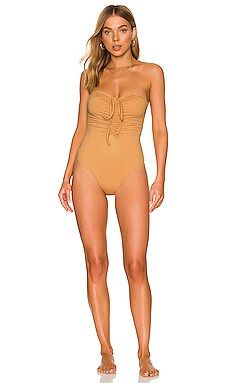 KYA Kyra Reversible One Piece in Sand & Peach from Revolve.com | Revolve Clothing (Global)