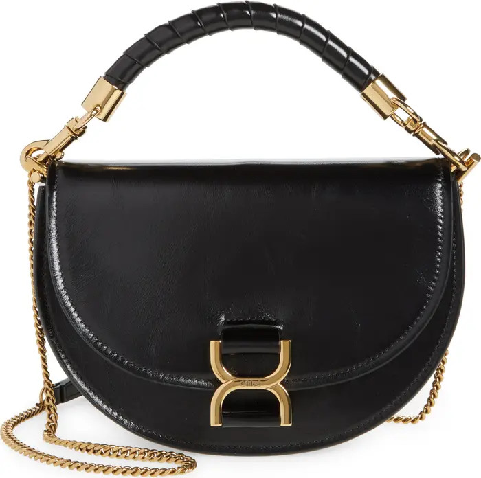 Marcie Chain Shiny Leather Top Handle Bag | Nordstrom