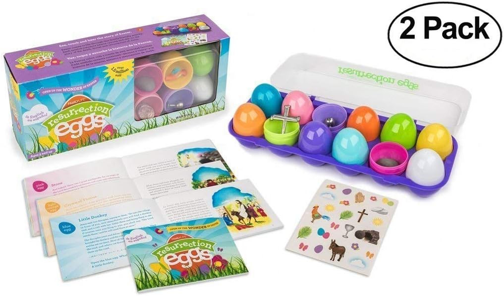 Family Life Resurrection Eggs - 12-Piece Easter Egg Set with Booklet and Religious Figurines Insi... | Amazon (US)