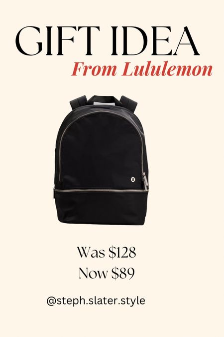 Lululemon gift idea. Backpack on sale! Gift guide. Gifts for her. 

#LTKHoliday #LTKGiftGuide #LTKsalealert