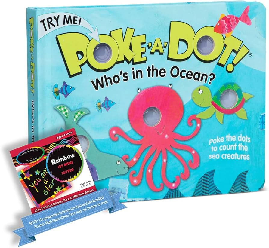 Amazon.com: Melissa & Doug Poke-A-Dot Who's in The Ocean: Pop-a-Tronic Board Activity Kit Bundle ... | Amazon (US)