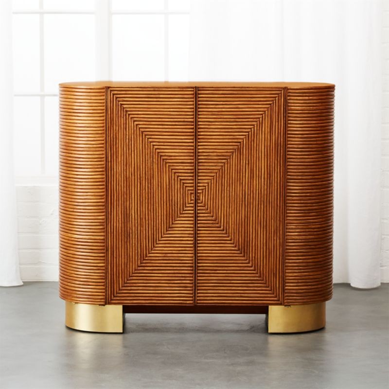 Avalon Rattan Bar + Reviews | CB2 | CB2