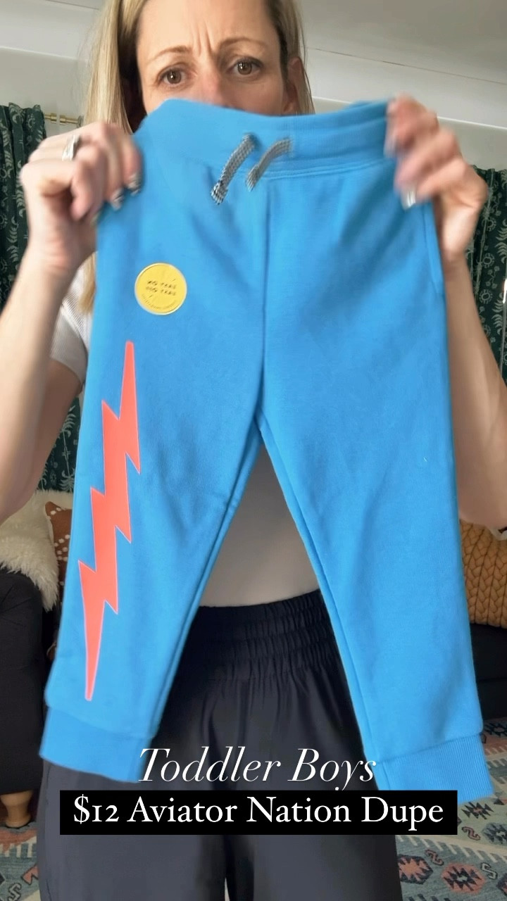 Love a great dupe, and these lightning bolt joggers for toddler boys give off aviator nation vibes at a way cheaper price. 

#toddlerboys #springoutfits #toddleroutfits #targetkids #joggerss

#LTKVideo #LTKfindsunder50 #LTKkids