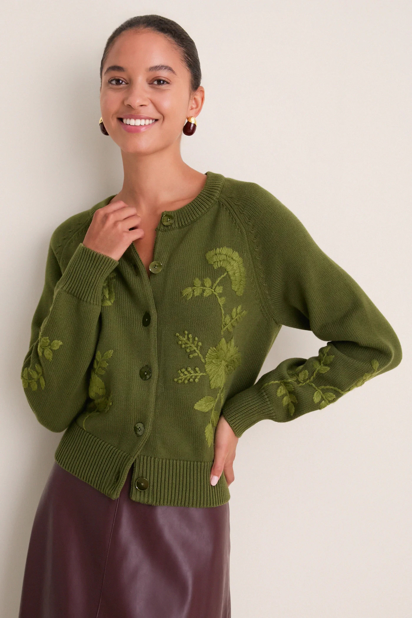 Forest Embroidered Floral Quincy Sweater | Tuckernuck (US)