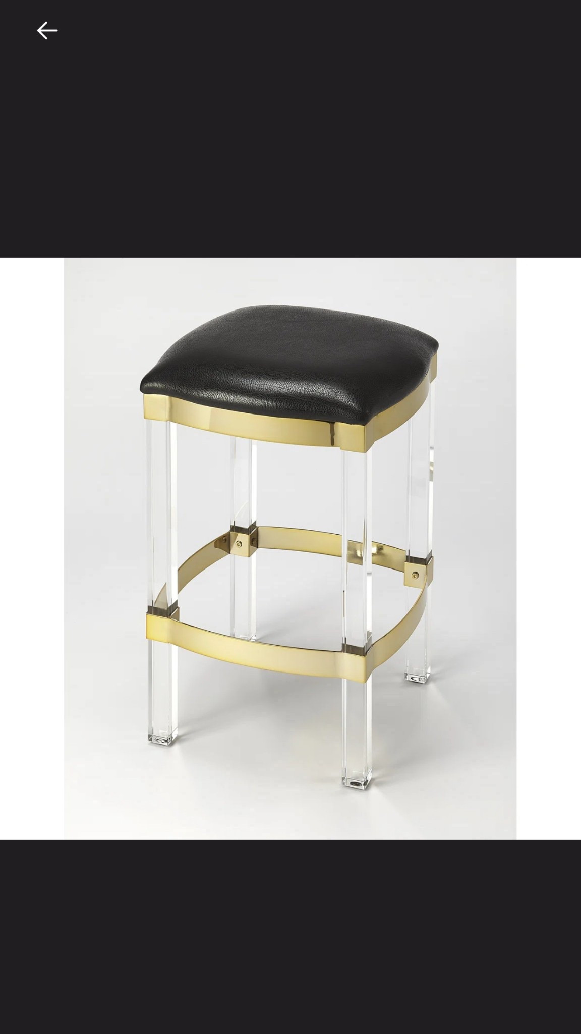 Riverton Acrylic and Faux Leather 24'' H Counter Stool

#LTKFamily #LTKHome