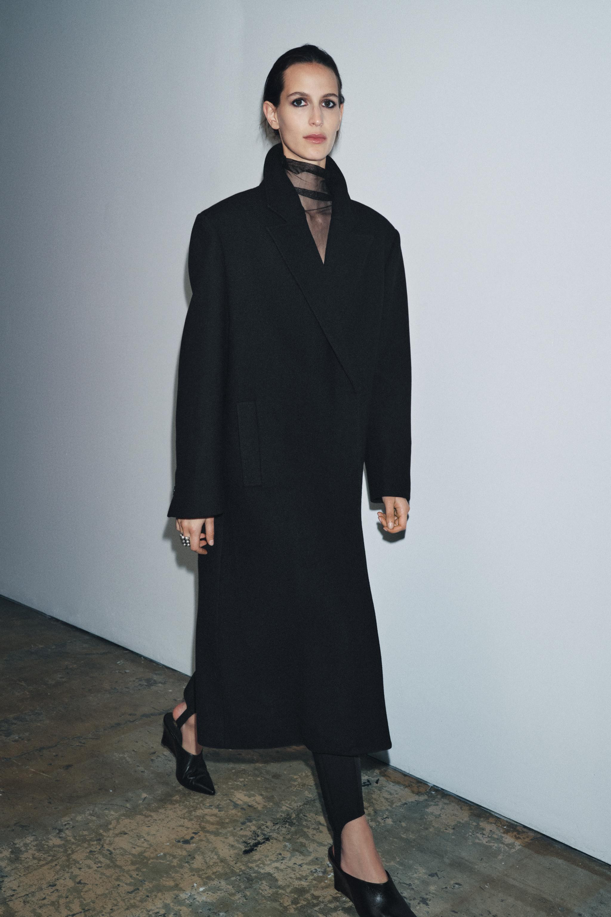 WOOL BLEND COAT ZW COLLECTION | Zara US