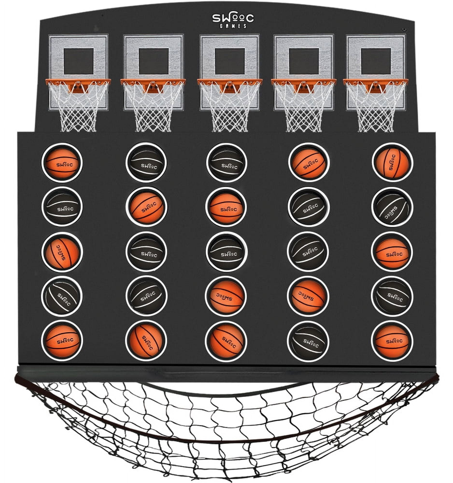 SWOOC Games - Low Post Line-Up | Wall Mounted Giant Basketball 4 in a Row | 5+ Games | Four in a ... | Walmart (US)