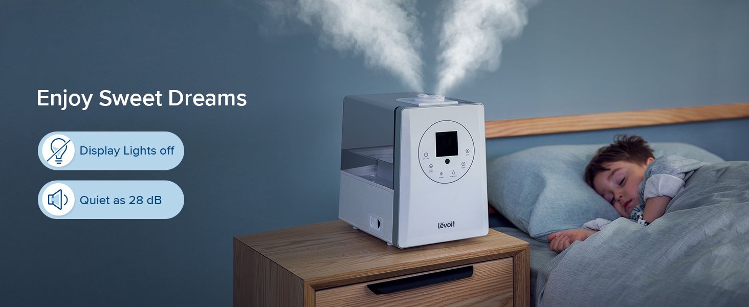 Amazon.com: LEVOIT Humidifiers for Bedroom Large Room Home, 6L Warm and Cool Mist Ultrasonic Air ... | Amazon (US)