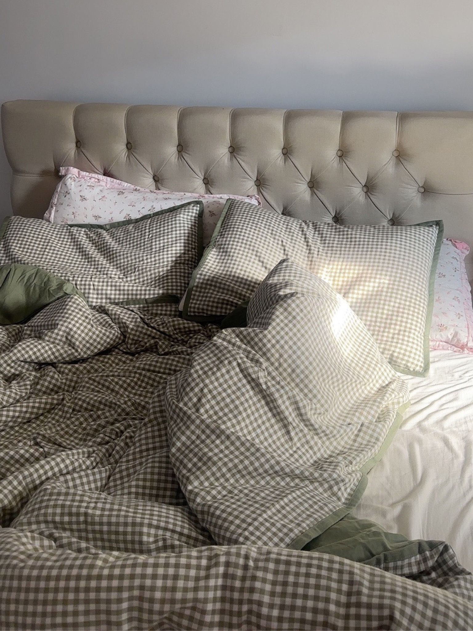 green gingham duvet cover bedding set from target 💚