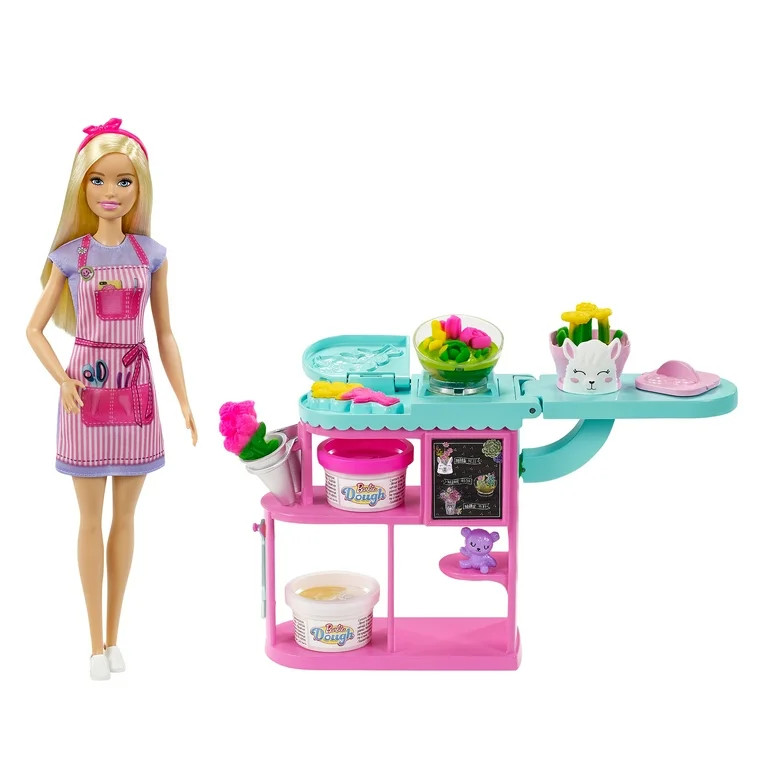 Barbie Careers Florist Doll & Playset with Flower Station, Molds, & Accessories [Walmart Exclusiv... | Walmart (US)