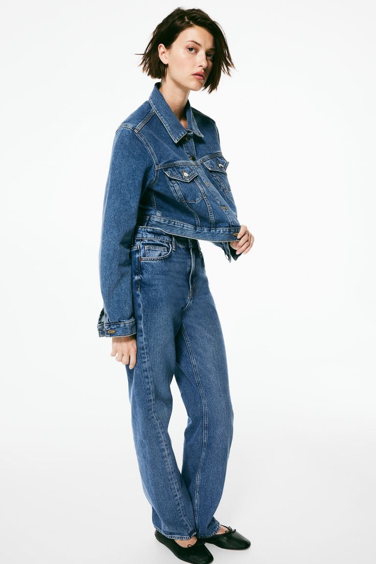 Straight High Jeans - Bleu denim - FEMME | H&M FR | H&M (FR & ES & IT)