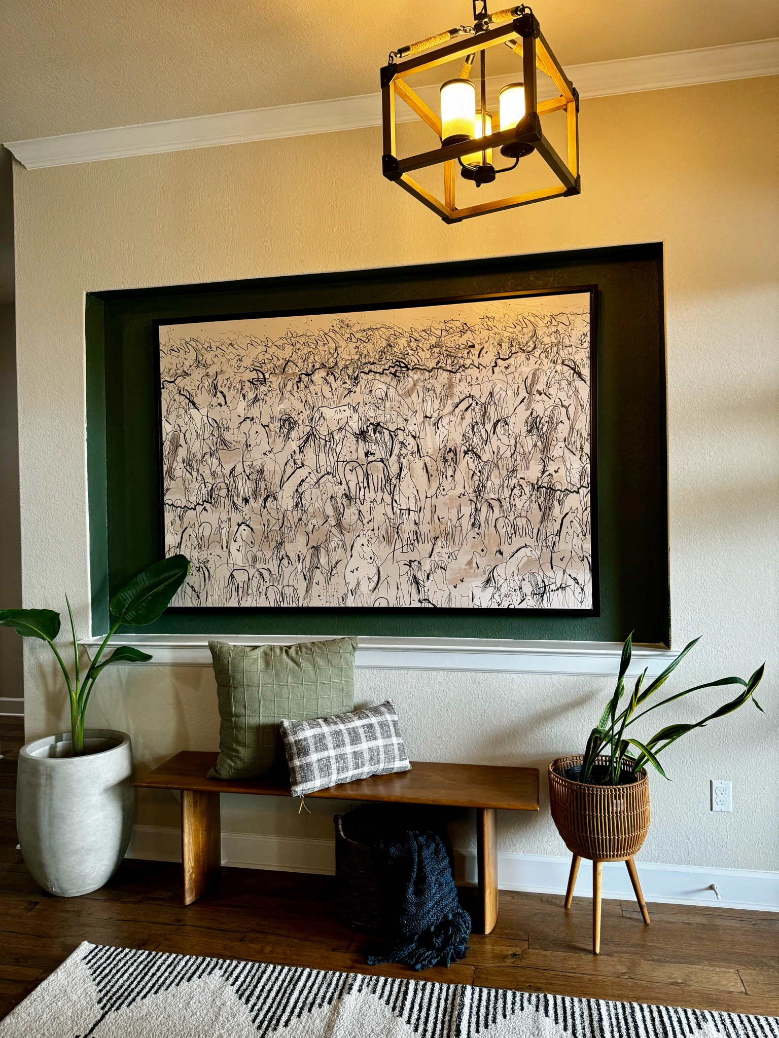 The entryway is a work in progress, but for now… here’s the progress 