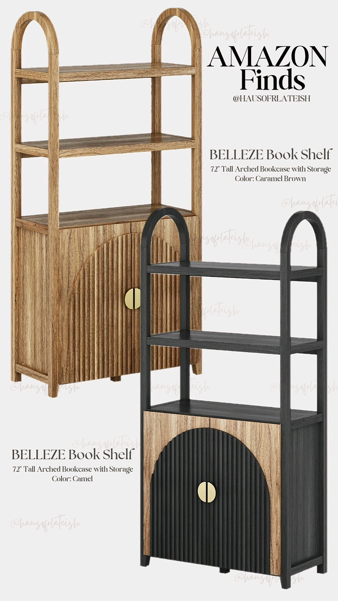 Elevate your space with this @BELLEZE 72" arched bookcase 🤍 The perfect blend of modern, organic, and timeless style with hidden storage for a clutter-free home. A must-have for home decor, living room styling, book lovers, and designer-inspired interiors. #LTKHome #Bookshelf #HomeDecor #NeutralHome #OrganicModern #StorageSolutions 

#LTKHome #LTKSaleAlert #LTKU