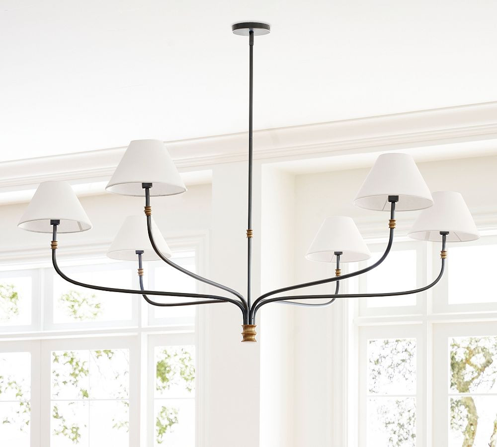Collins Metal Round Chandelier (36"-60") | Pottery Barn (US)