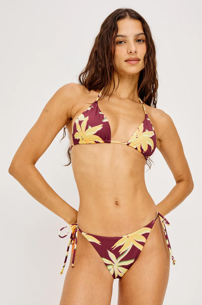 SICILY BIKINI BOTTOM - RED PALMA | Rails