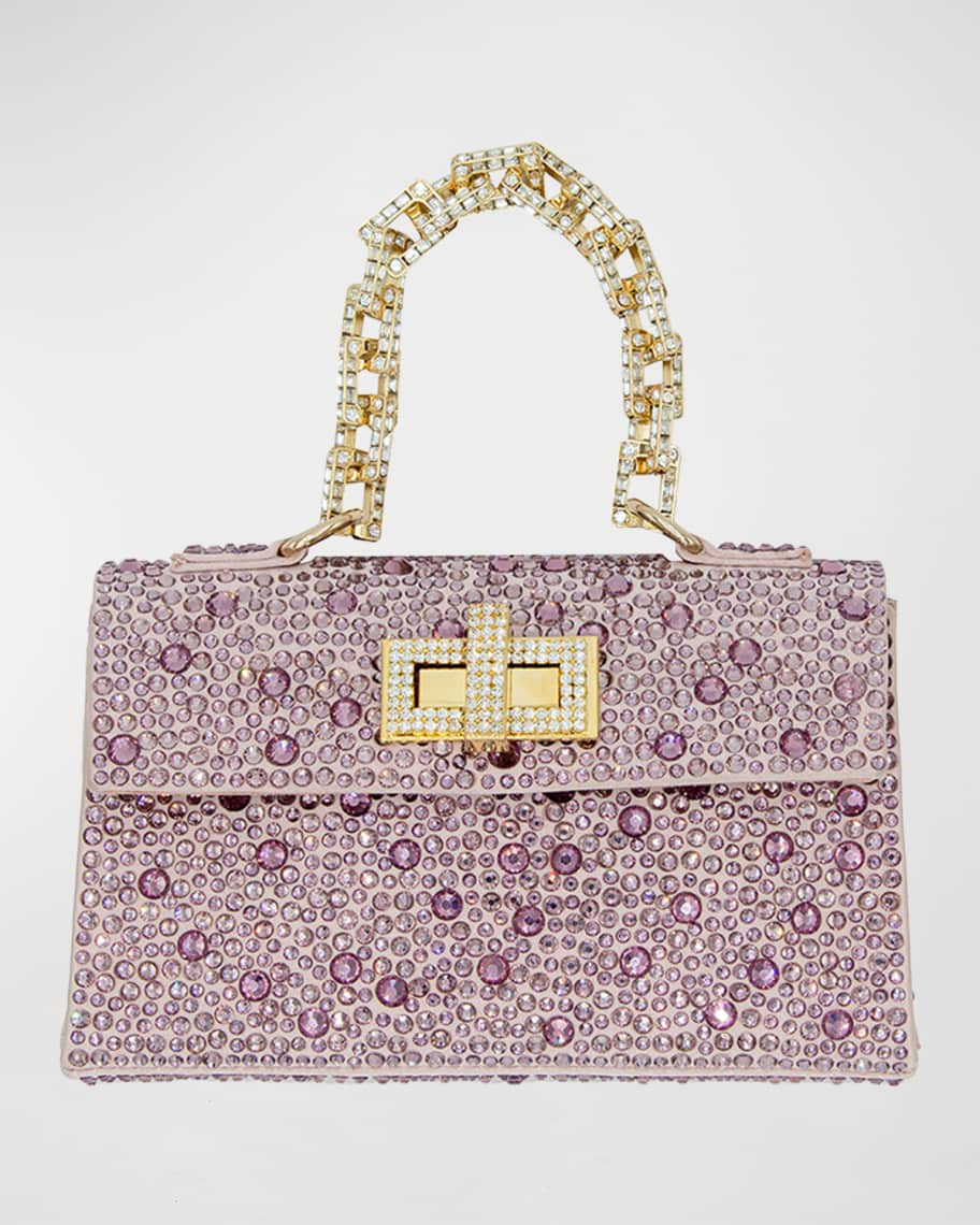 Gedebe Sophie Mini Crystal Top-Handle Bag | Neiman Marcus