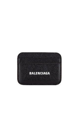 Balenciaga Cash Card Holder in Black & White | FWRD | FWRD 